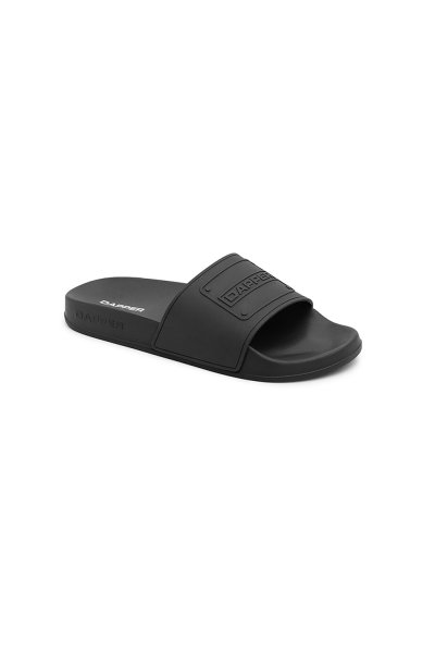 รองเท้าแตะแบบสวม DAPPER Monochrome Pool Slide Sandals – Black