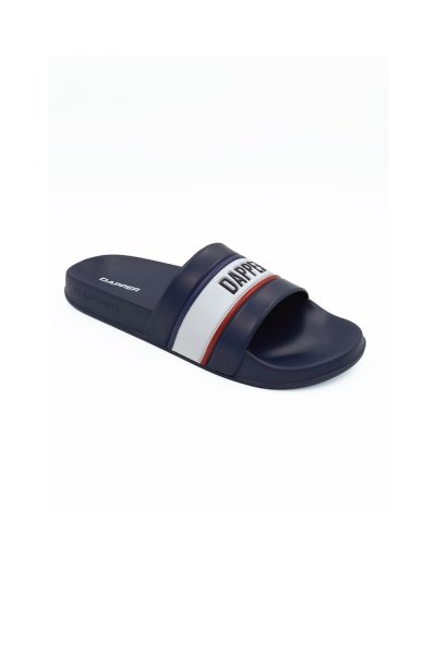 รองเท้าแตะแบบสวม DAPPER Nautical Pool Slide Sandals – Navy