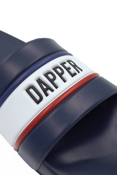 รองเท้าแตะแบบสวม DAPPER Nautical Pool Slide Sandals – Navy