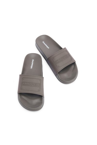 รองเท้าแตะแบบสวม DAPPER Monochrome Pool Slide Sandals – Olive