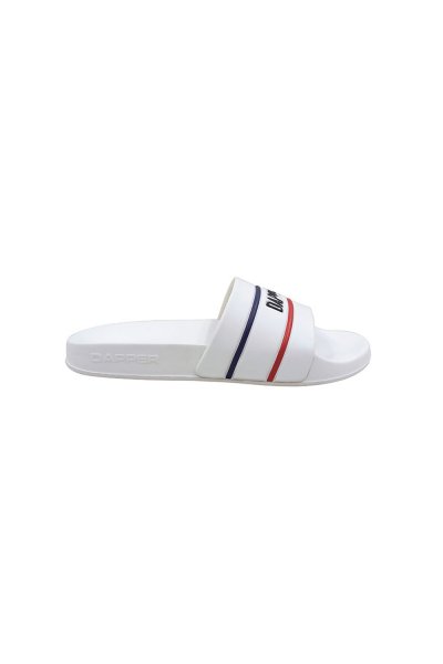 รองเท้าแตะแบบสวม DAPPER Nautical Pool Slide Sandals – White