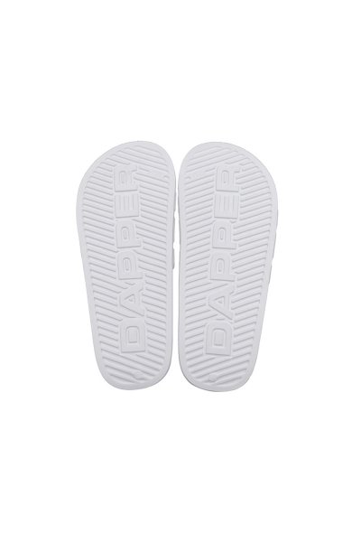 รองเท้าแตะแบบสวม DAPPER Nautical Pool Slide Sandals – White