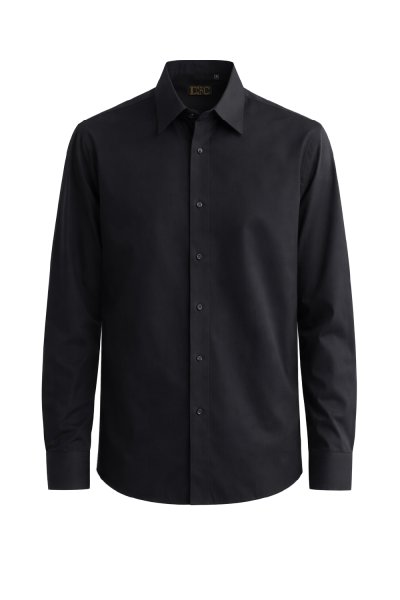 เสื้อเชิ้ตแขนยาว Cotton Blend Regular-Fit Shirt