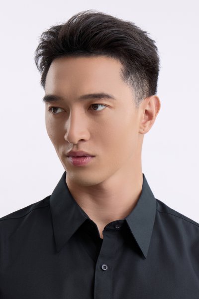 เสื้อเชิ้ตแขนยาว Cotton Blend Regular-Fit Shirt