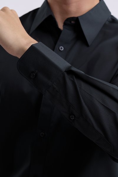 เสื้อเชิ้ตแขนยาว Cotton Blend Regular-Fit Shirt