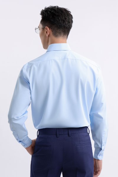 เสื้อเชิ้ตแขนยาว EASY CARE Regular Fit Shirt - Blue