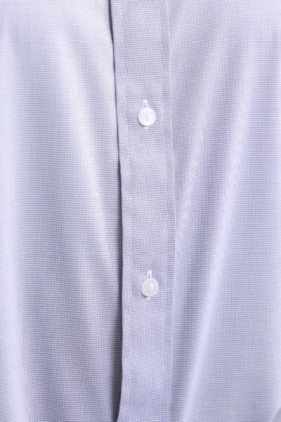 เสื้อเชิ้ตแขนยาว NO MORE IRON Houndstooth Regular Fit Shirt – Grey