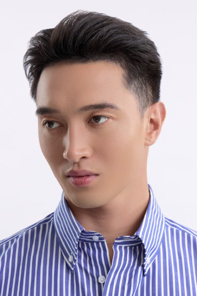 เสื้อเชิ้ตแขนยาว EASY CARE Striped Regular Fit Shirt – Navy