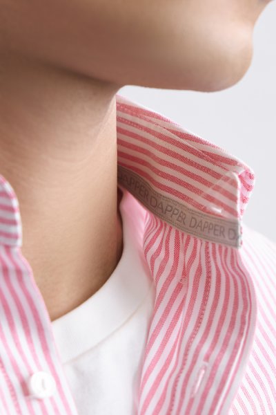 เสื้อเชิ้ตแขนยาว EASY CARE Striped Regular Fit Shirt – Red