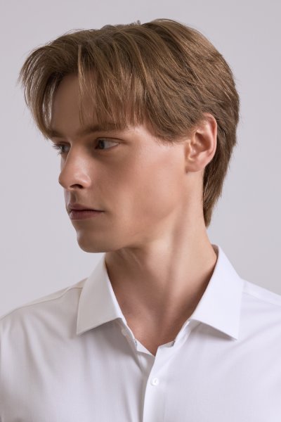 เสื้อเชิ้ตแขนยาว SMOOTH & STRETCH Twill Regular Fit Shirt - White