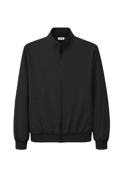 เสื้อแจ็คเก็ต Seersucker Bomber Jacket - Black