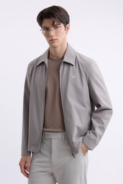เสื้อแจ็คเก็ต Seersucker Utility Jacket - Grey