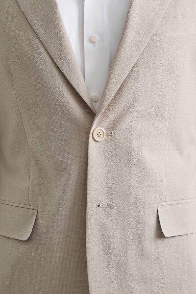 เสื้อเบลเซอร์ Textured Seersucker Blazer - Beige