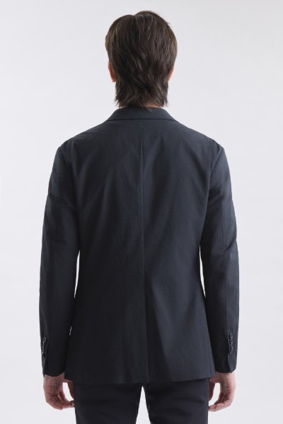 เสื้อเบลเซอร์ Textured Seersucker Blazer - Navy