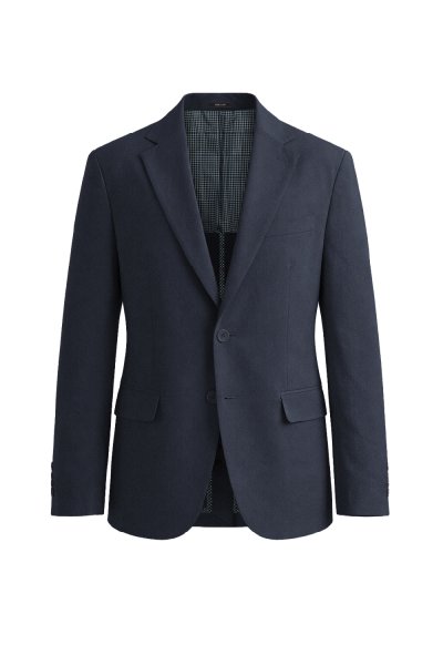 เสื้อเบลเซอร์ Textured Seersucker Blazer - Navy
