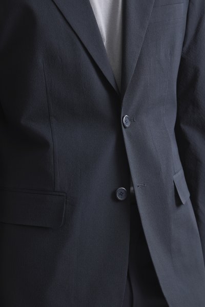เสื้อเบลเซอร์ Textured Seersucker Blazer - Navy