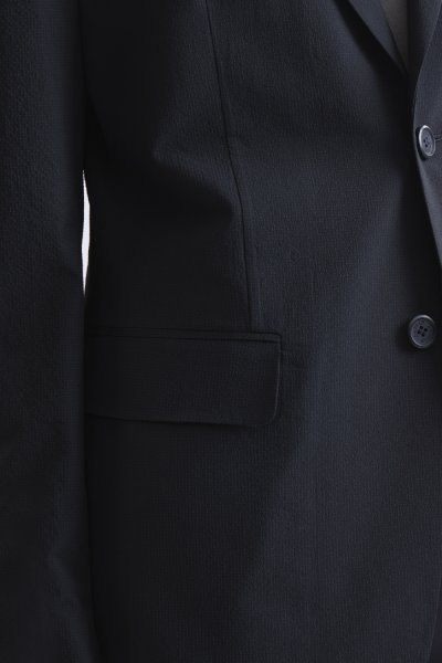 เสื้อเบลเซอร์ Textured Seersucker Blazer - Navy