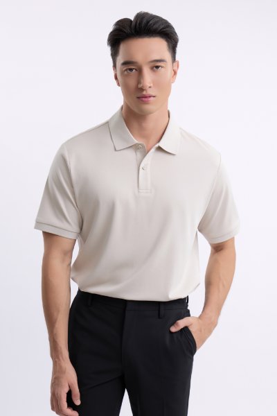 เสื้อโปโล SMOOTH & STRETCH Polo Shirt – Beige