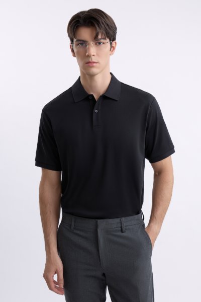 เสื้อโปโล SMOOTH & STRETCH Polo Shirt – Black