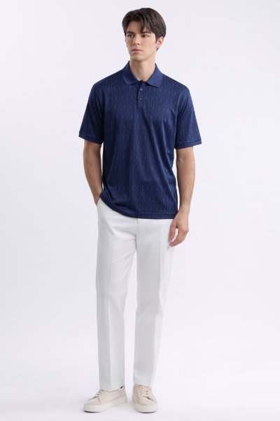 เสื้อโปโล Geo Jacquard Polo Shirt