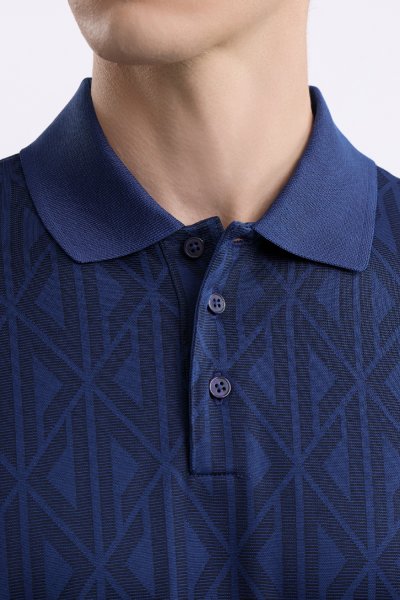 เสื้อโปโล Geo Jacquard Polo Shirt