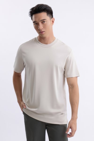 เสื้อยืด SMOOTH & STRETCH T-Shirt - Beige