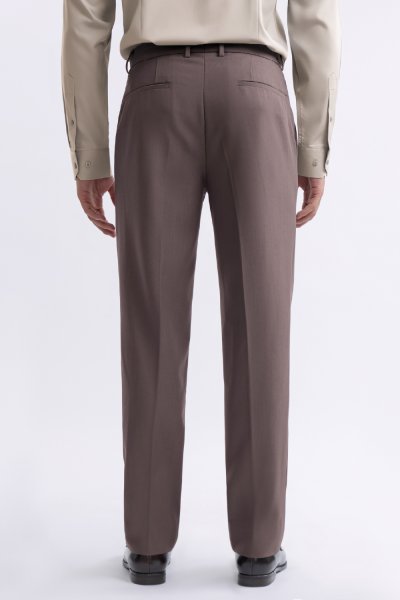 กางเกงขายาว 4 Ways Stretch Smart-Fit Trousers – Brown