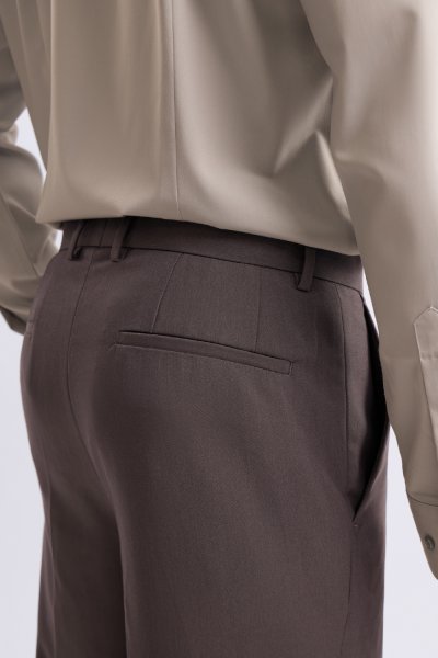 กางเกงขายาว 4 Ways Stretch Smart-Fit Trousers – Brown