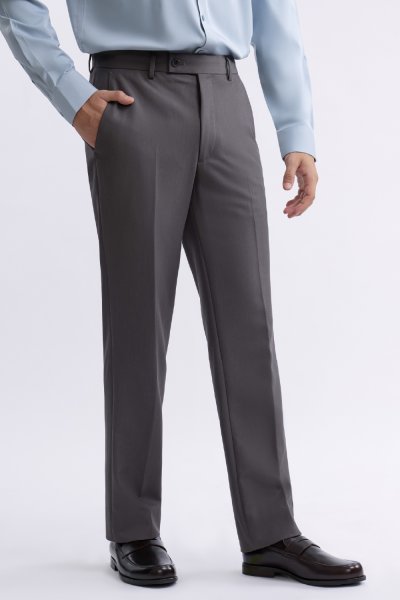 กางเกงขายาว 4 Ways Stretch Smart-Fit Trousers – Dark Grey