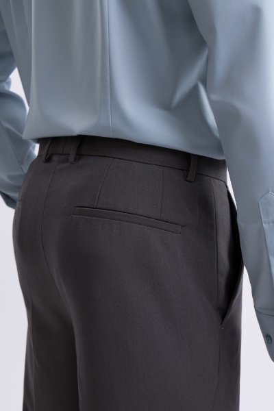 กางเกงขายาว 4 Ways Stretch Smart-Fit Trousers – Dark Grey