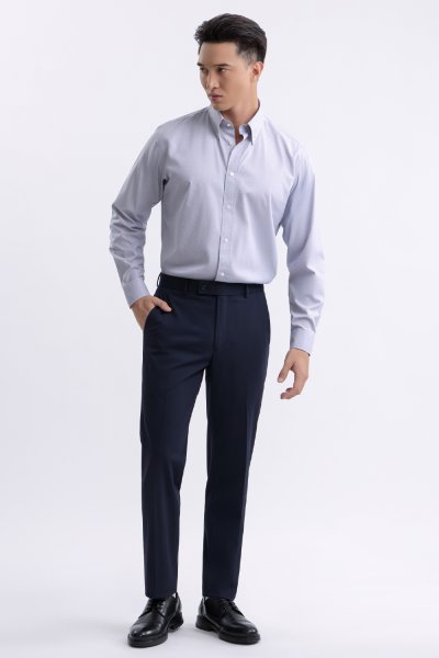 กางเกงขายาว 4 Ways Stretch Smart-Fit Trousers – Navy