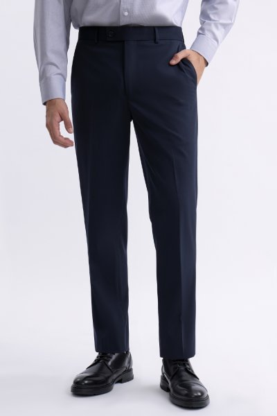 กางเกงขายาว 4 Ways Stretch Smart-Fit Trousers – Navy