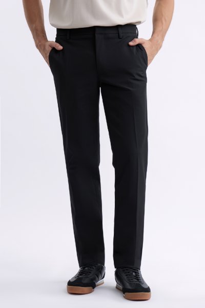 กางเกงขายาว TECHFLEX Side Adjuster Trousers - Black