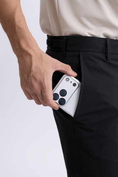กางเกงขายาว TECHFLEX Side Adjuster Trousers - Black