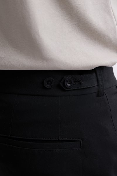 กางเกงขายาว TECHFLEX Side Adjuster Trousers - Black