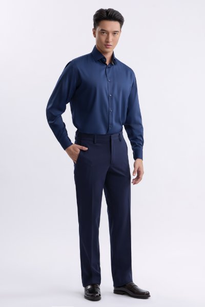 กางเกงขายาว TECHFLEX Side Adjuster Trousers - Navy