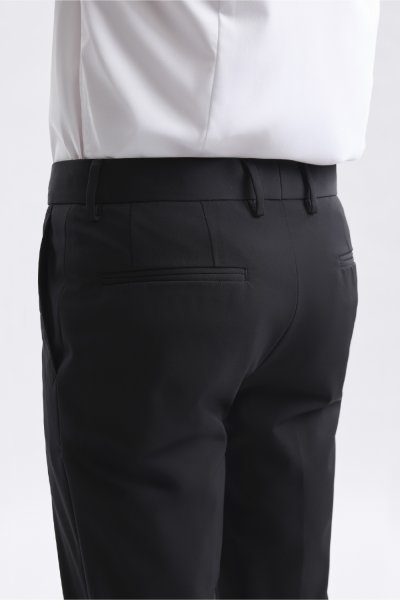 กางเกงขายาว 4 Ways Stretch Slim-Fit Trousers – Black