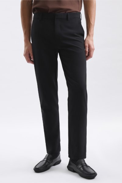 กางเกงขายาว Smart Stretch Slim-Fit Trousers - Black