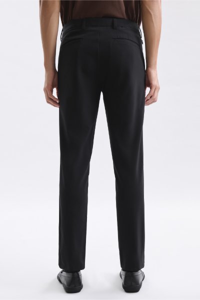กางเกงขายาว Smart Stretch Slim-Fit Trousers - Black