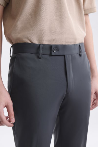 กางเกงขายาว 4 Ways Stretch Slim-Fit Trousers – Dark Grey
