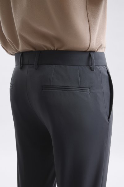 กางเกงขายาว 4 Ways Stretch Slim-Fit Trousers – Dark Grey