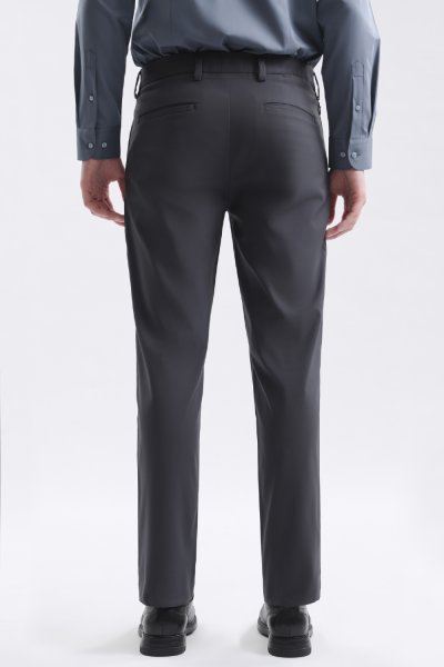 กางเกงขายาว Smart Stretch Slim-Fit Trousers - Dark Grey