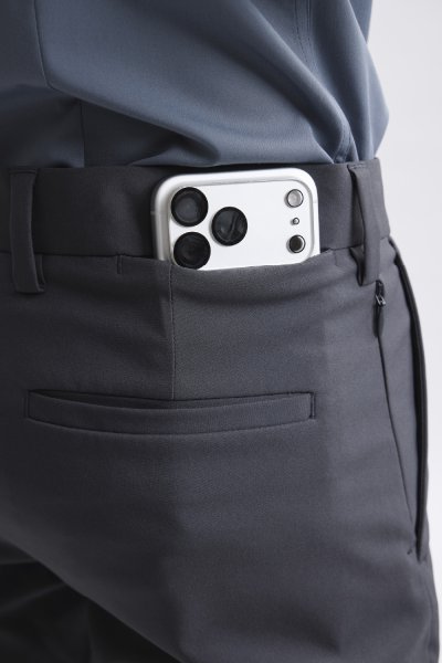 กางเกงขายาว Smart Stretch Slim-Fit Trousers - Dark Grey