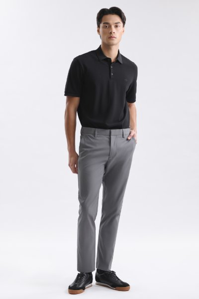 กางเกงขายาว Smart Stretch Slim-Fit Trousers - Grey