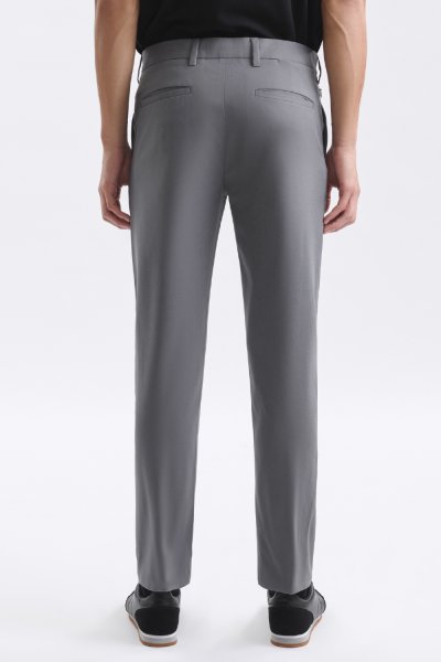 กางเกงขายาว Smart Stretch Slim-Fit Trousers - Grey