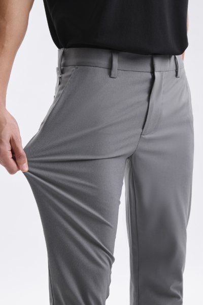 กางเกงขายาว Smart Stretch Slim-Fit Trousers - Grey