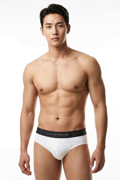 กางเกงชั้นในชาย Dapper Monogram Briefs – Multicolor (Pack 3 Pcs.)