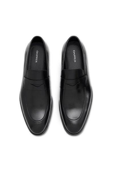 Classic Penny Loafers - Black