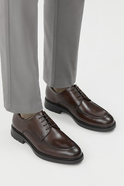 U-Tip Derby - Brown