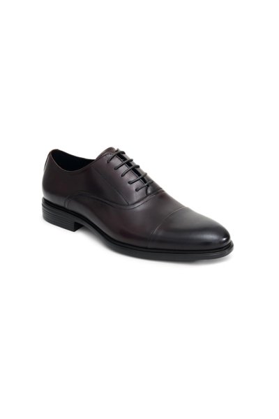 รองเท้าหนัง แบบผูกเชือก Cap Toe Oxford - Brown